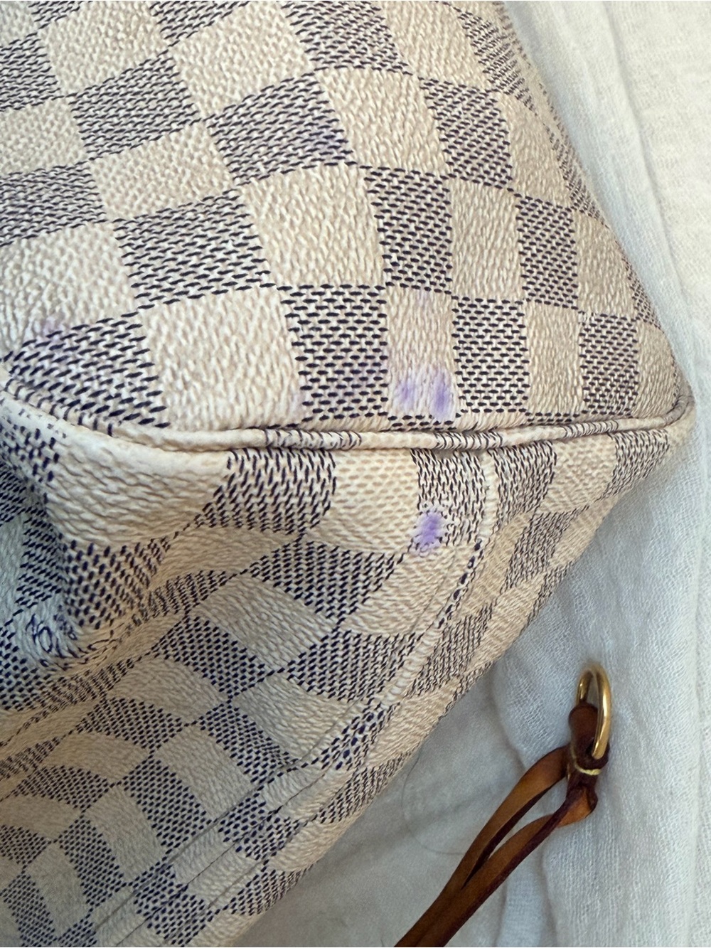 Authentic Louis Vuitton Neverfull Damier Azure - Picture 6 of 10